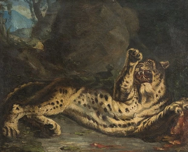 Léon Riesener - La festa della tigre, attribuito